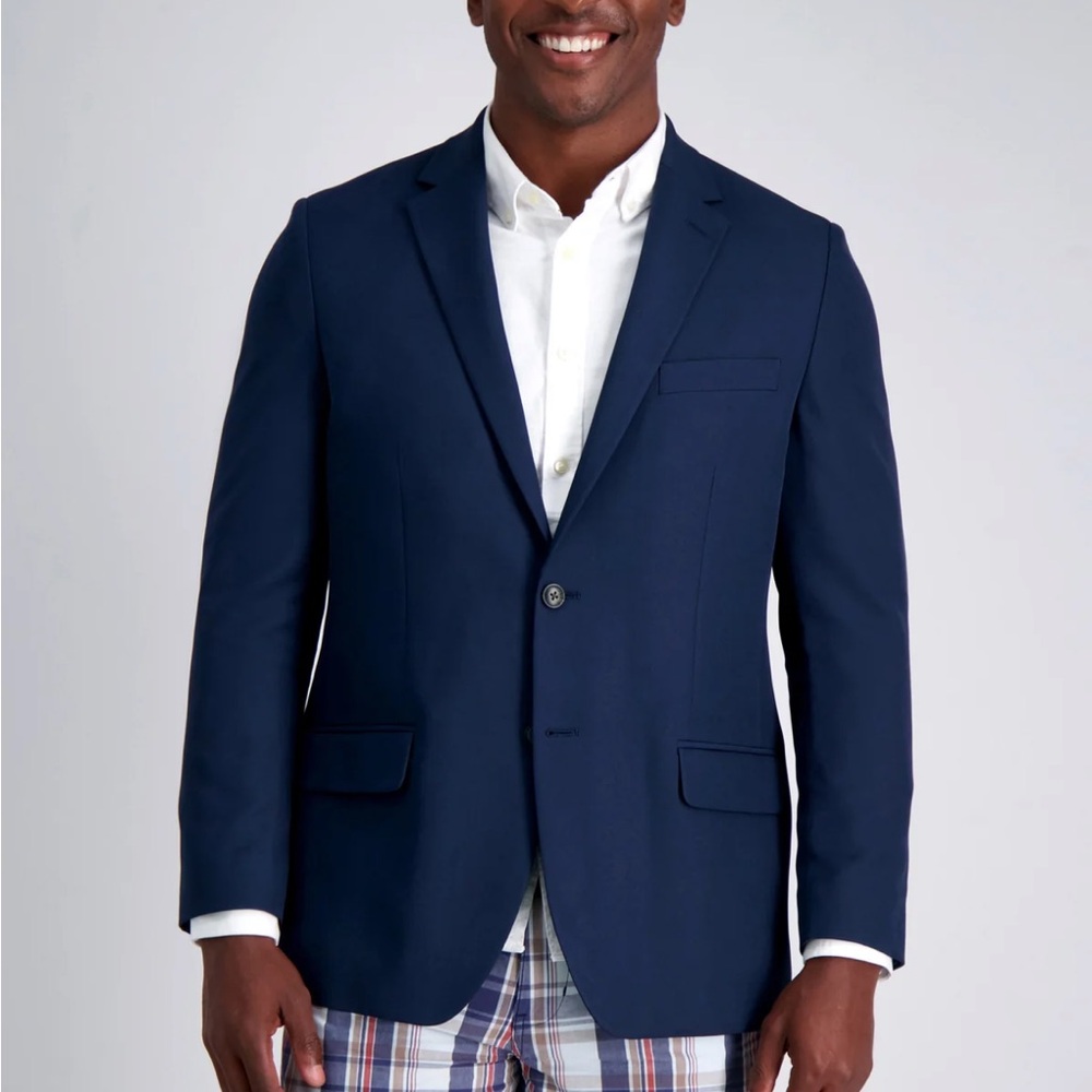 Haggar Classic Navy Two-Button Sport Coat nwot sz 42R